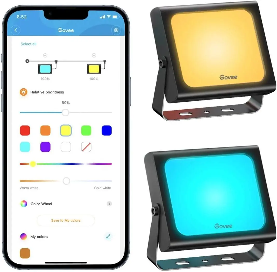 Govee LED Smart Flood Lights 4Pack   for sale in Egypt from Games2Egypt