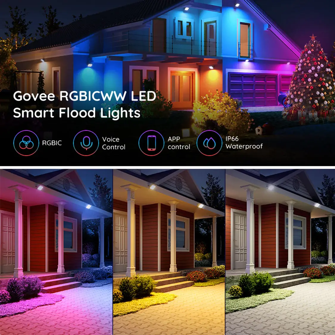 Govee LED Smart Flood Lights 4Pack   for sale in Egypt from Games2Egypt