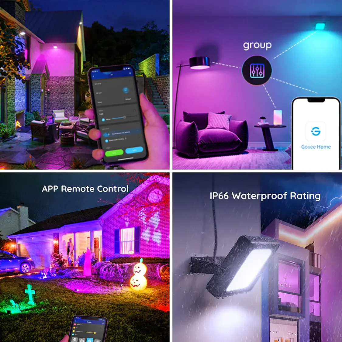 Govee LED Smart Flood Lights 4Pack   for sale in Egypt from Games2Egypt