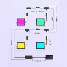 Govee LED Smart Flood Lights 4Pack   for sale in Egypt from Games2Egypt