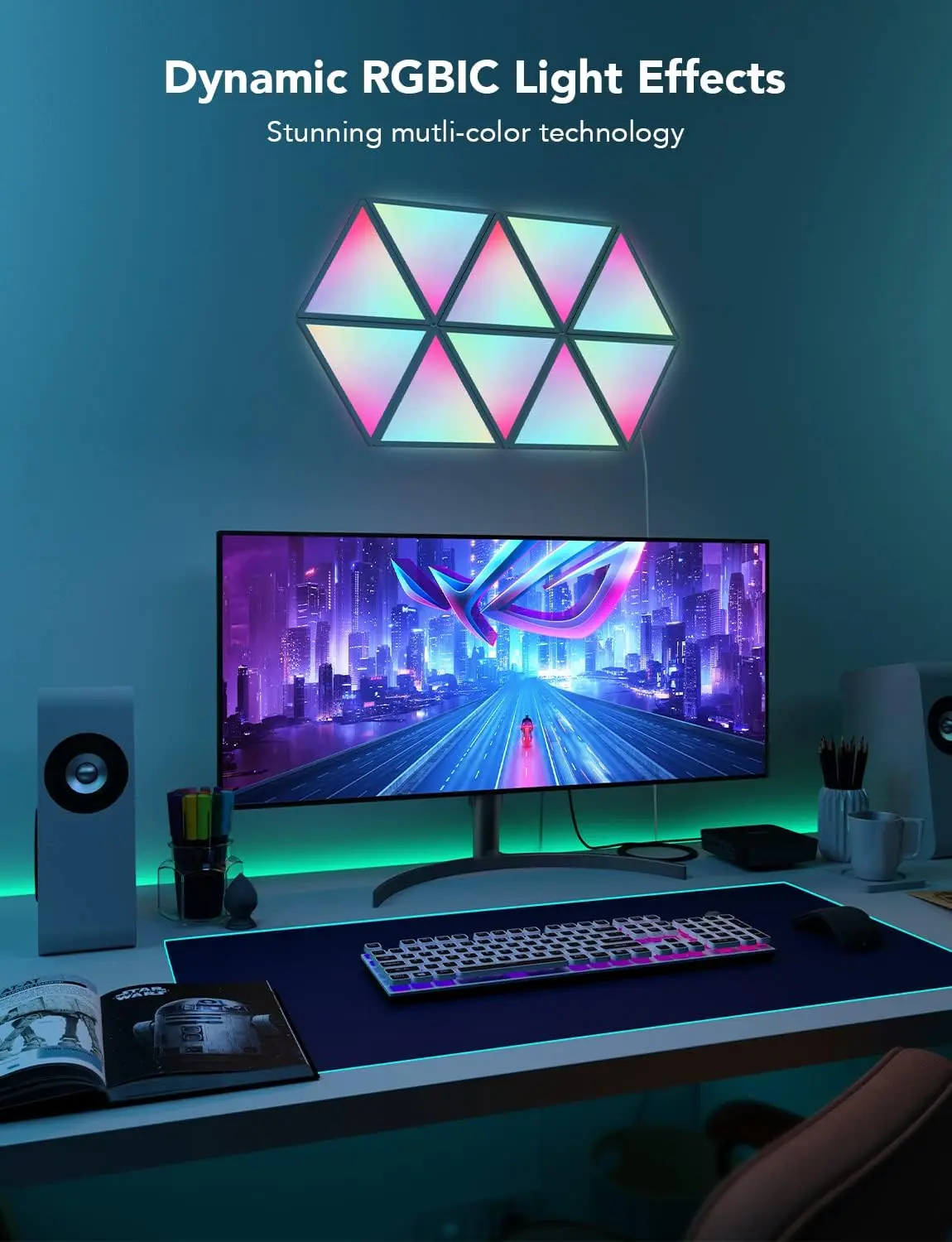 Govee H6067 Glide Triangle Light Panels - 10PCS   for sale in Egypt from Games2Egypt