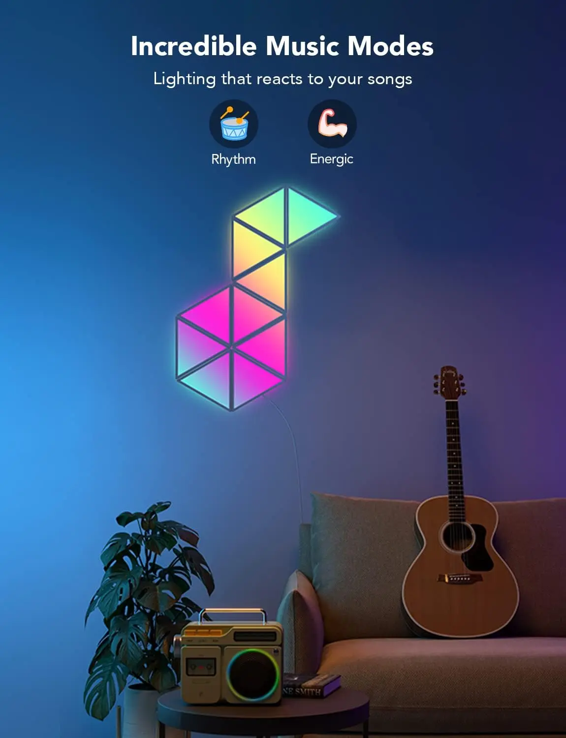 Govee H6067 Glide Triangle Light Panels - 10PCS   for sale in Egypt from Games2Egypt