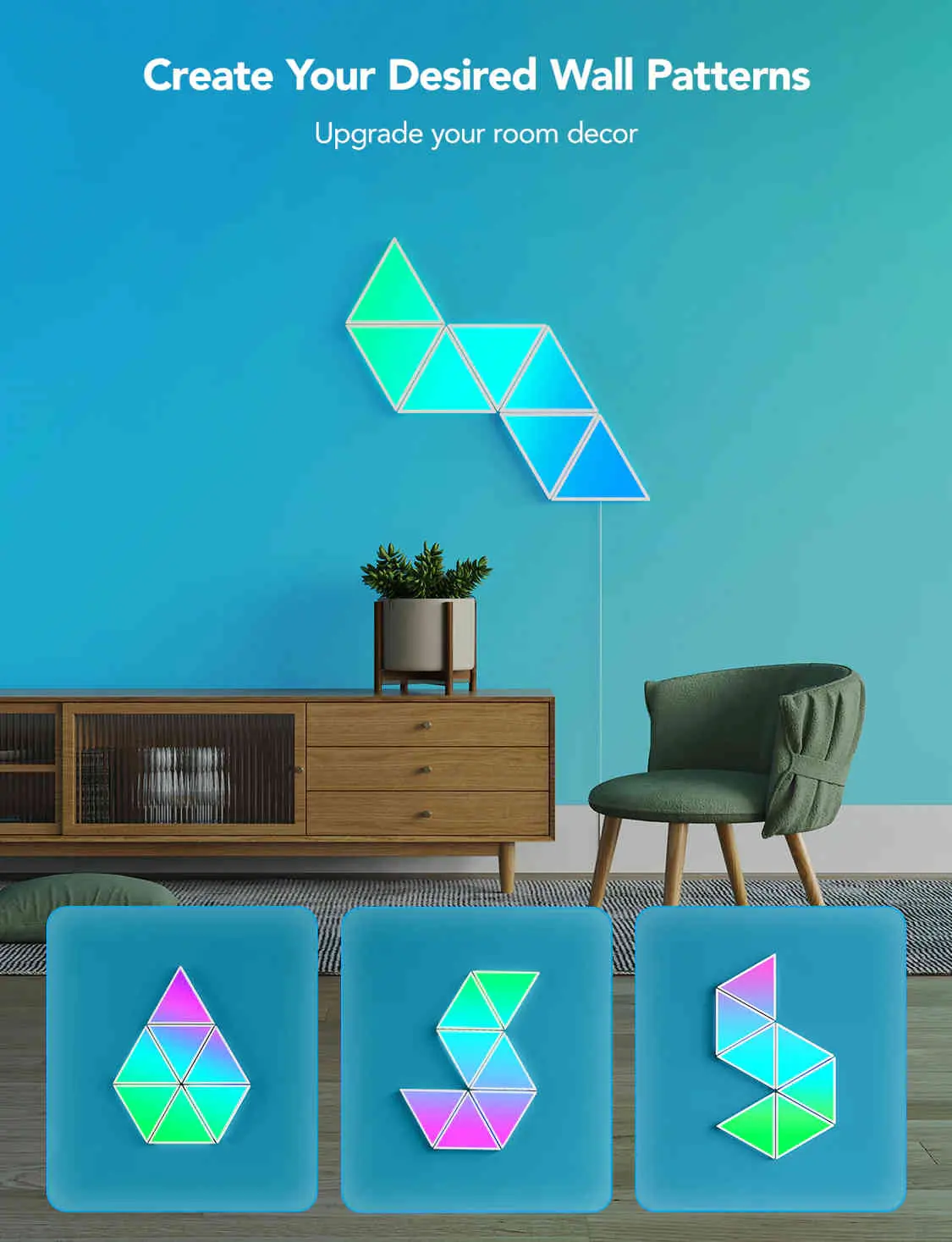 Govee H6067 Glide Triangle Light Panels - 10PCS   for sale in Egypt from Games2Egypt