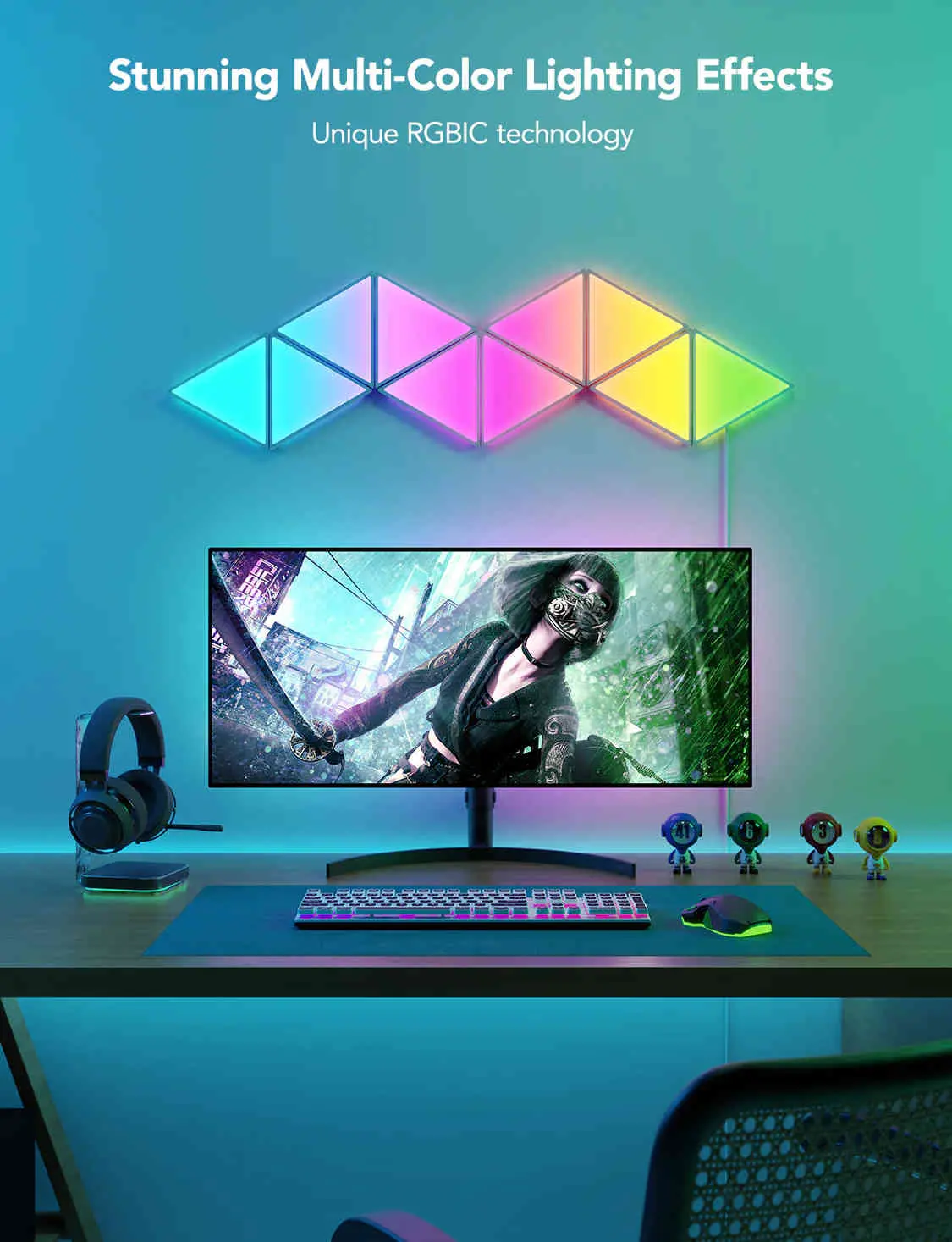Govee H6067 Glide Triangle Light Panels - 10PCS   for sale in Egypt from Games2Egypt