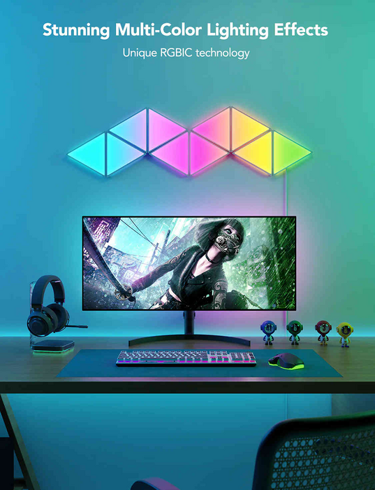  ألواح إضاءة Glide H6067 ثلاثية الزوايا من جوفي - 10 قطع  للبيع في مصر من خلال Games2Egypt