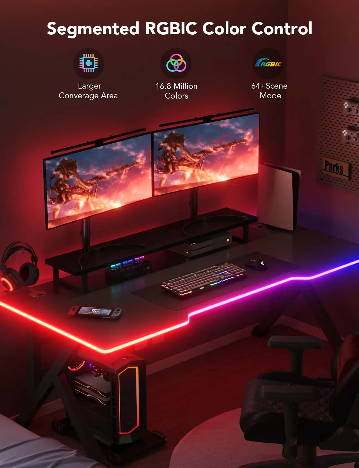 Govee H61C3 Neon Gaming Table Light - 3M  for sale in Egypt from Games2Egypt
