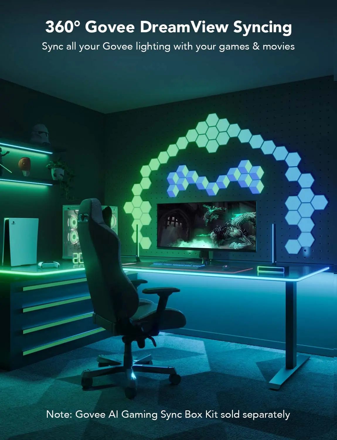Govee H61C3 Neon Gaming Table Light - 3M  for sale in Egypt from Games2Egypt