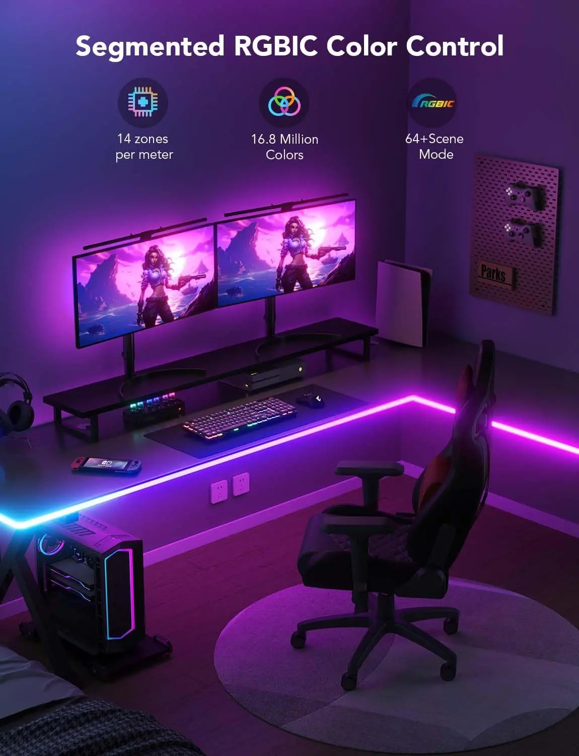 Govee H61C3 Neon Gaming Table Light - 3M  for sale in Egypt from Games2Egypt