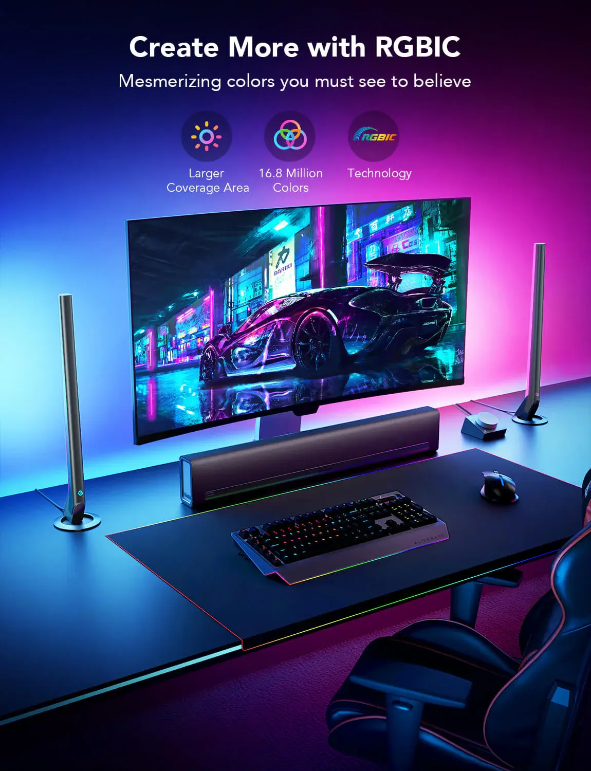Govee H6047 Smart Gaming Light Bars  for sale in Egypt from Games2Egypt