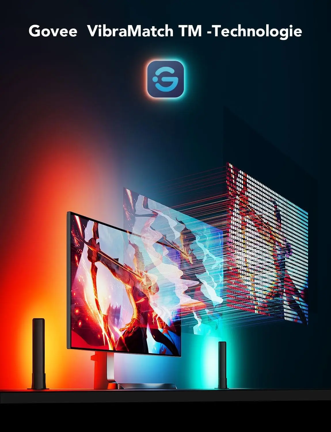 Govee H6608 PC monitor back Light & Light Bar - 27-34 inches  for sale in Egypt from Games2Egypt