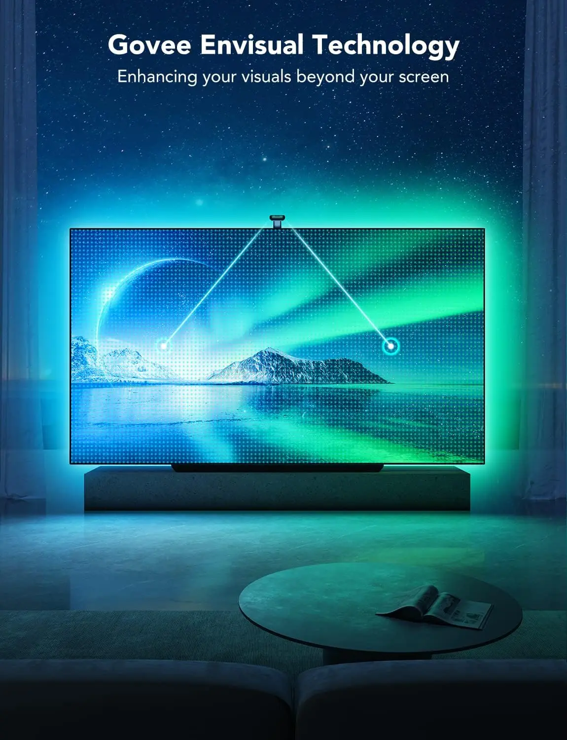 Govee H605C212 Envisual TV Backlight T2 with Dual Cameras - 75:85 inch  for sale in Egypt from Games2Egypt