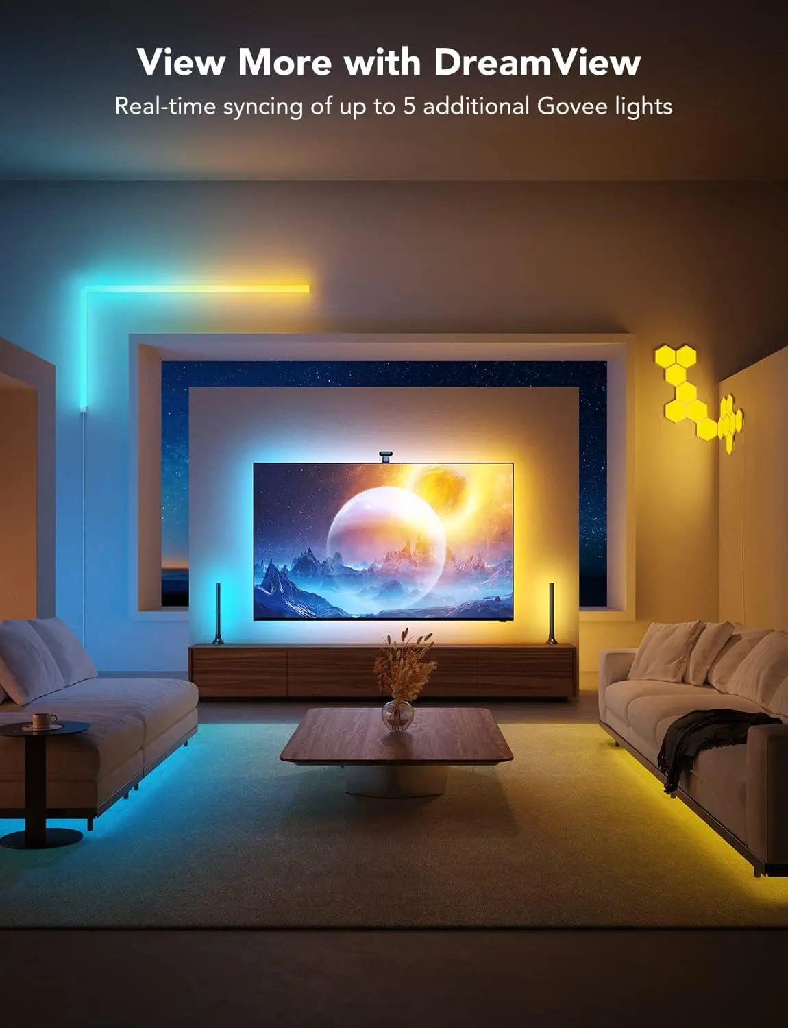 Govee H605C212 Envisual TV Backlight T2 with Dual Cameras - 75:85 inch  for sale in Egypt from Games2Egypt