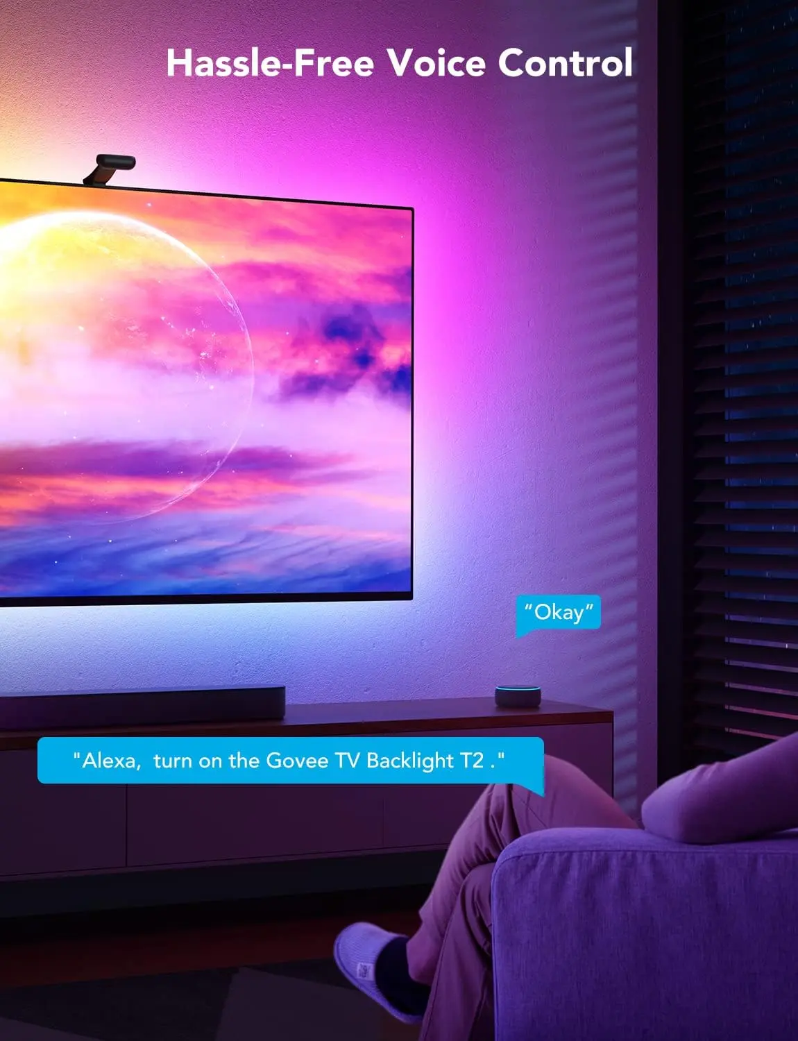 Govee H605C212 Envisual TV Backlight T2 with Dual Cameras - 75:85 inch  for sale in Egypt from Games2Egypt