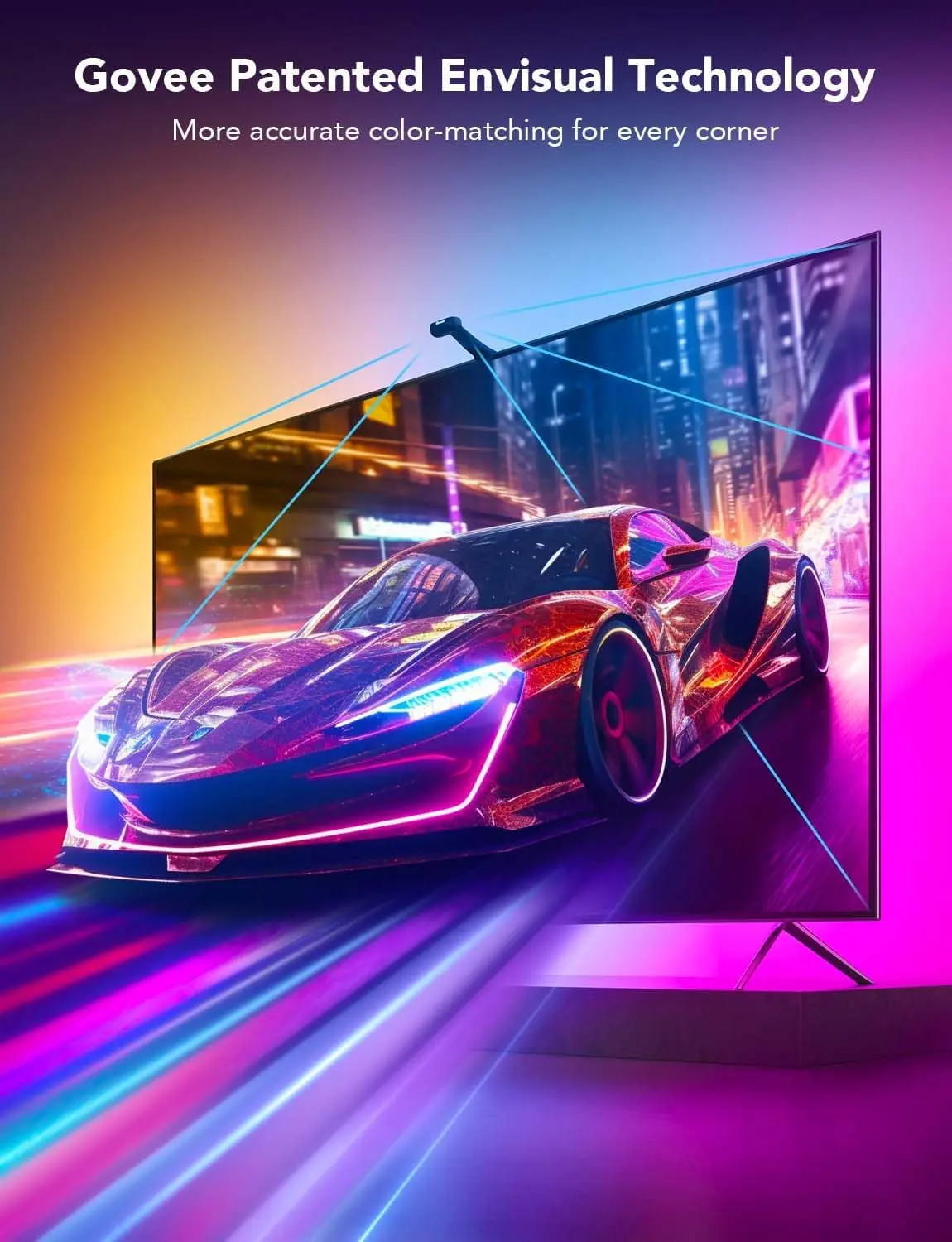 Govee H605C212 Envisual TV Backlight T2 with Dual Cameras - 75:85 inch  for sale in Egypt from Games2Egypt