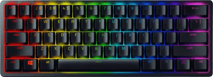 Razer Huntsman Mini Wired Gaming Keyboard with Clicky Optical Purple Switch - Open Sealed  for sale in Egypt from Games2Egypt