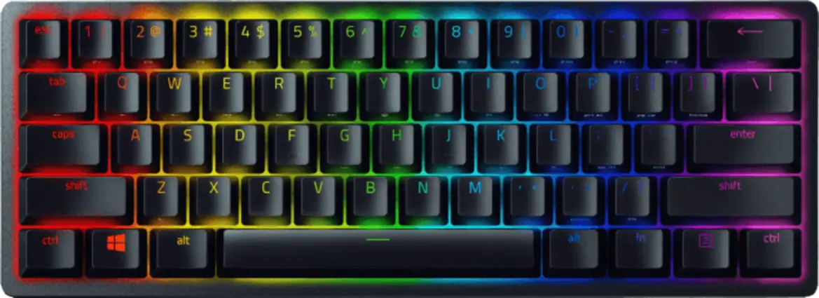Razer Huntsman Mini Wired Gaming Keyboard with Clicky Optical Purple Switch - Open Sealed