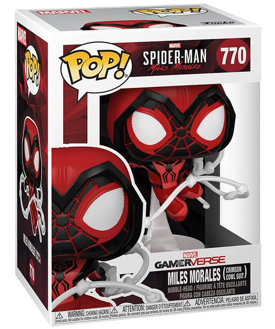 Funko Pop! Marvel - Spider-Man 2 - Miles Morales in Crimson Cowl Suit  for sale in Egypt from Games2Egypt