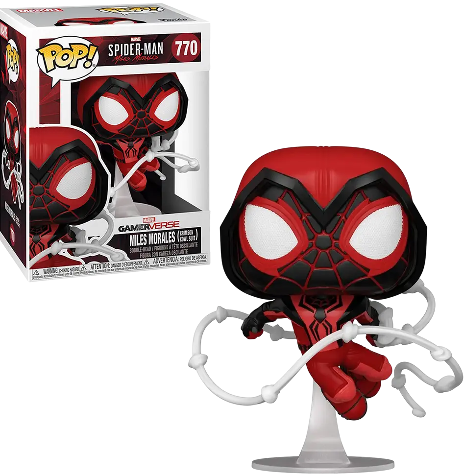Funko Pop! Marvel - Spider-Man 2 - Miles Morales in Crimson Cowl Suit  for sale in Egypt from Games2Egypt