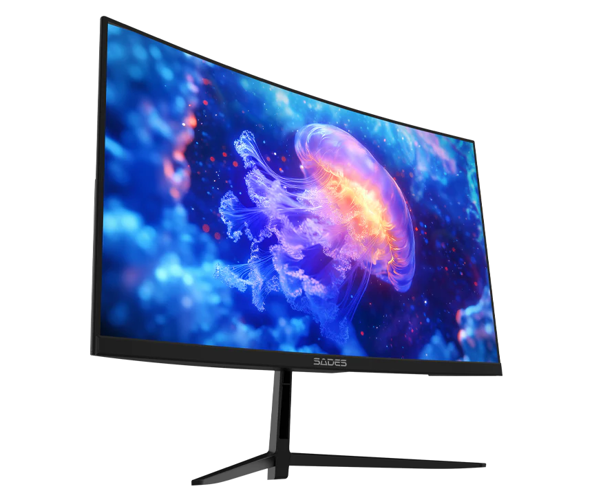 Sades NC-Pelagia SSC-CJ04F24B, FHD - HDMI 200Hz Curved Gaming Monitor  - Black – image 2
