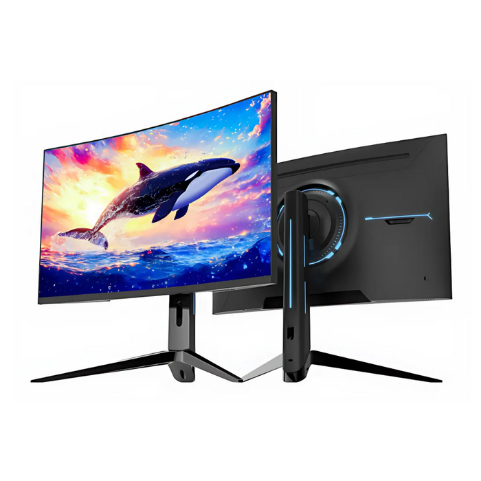 سادس KL-Whale SA-C01Q27B شاشة ألعاب منحنية 27 بوصة QHD 180Hz - أسود  للبيع في مصر من خلال Games2Egypt