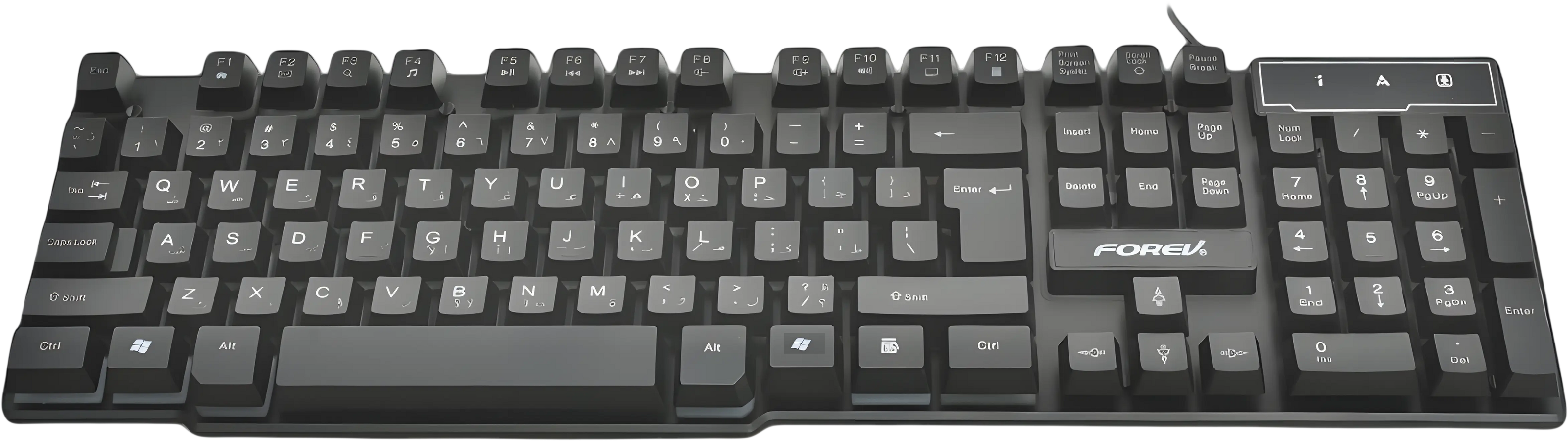 Keyboard Forev FV-Q1S with Rainbow Backlit LED Membrane – image 3