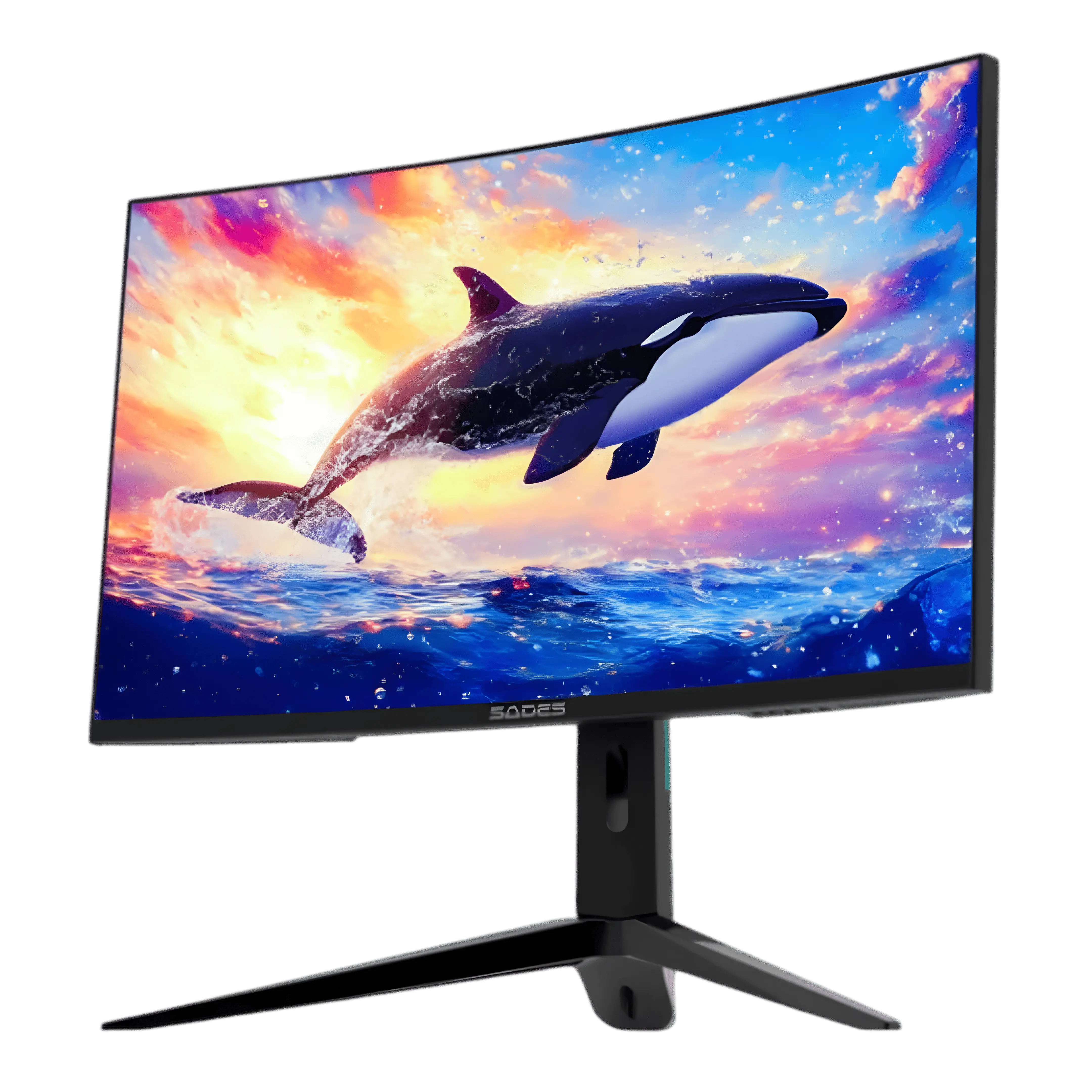 Sades KL-Whale SA-C01Q27B, QHD 180Hz Curved Gaming Monitor - Black  for sale in Egypt from Games2Egypt