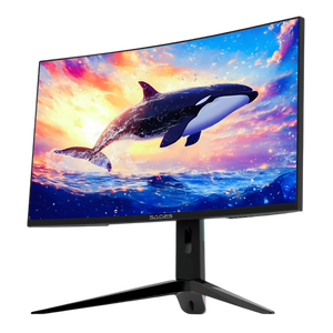 سادس KL-Whale SA-C01Q27B شاشة ألعاب منحنية 27 بوصة QHD 180Hz - أسود  للبيع في مصر من خلال Games2Egypt