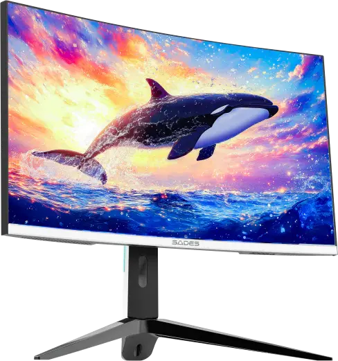 Sades KL-Whale SA-C01Q27W, QHD 180Hz Curved Gaming Monitor - White  for sale in Egypt from Games2Egypt