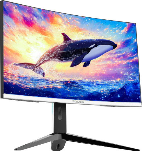 سادس KL-Whale SA-C01Q27W شاشة ألعاب منحنية 27 بوصة QHD 180Hz - ابيض  للبيع في مصر من خلال Games2Egypt