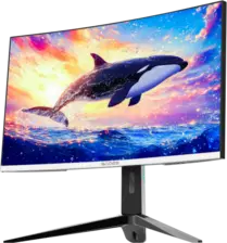 Sades KL-Whale SA-C01Q27W, QHD 180Hz Curved Gaming Monitor - White  for sale in Egypt from Games2Egypt