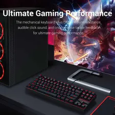 Redragon K552 Kumara Mechanical Gaming Keyboard - Red Switches  for sale in Egypt from Games2Egypt