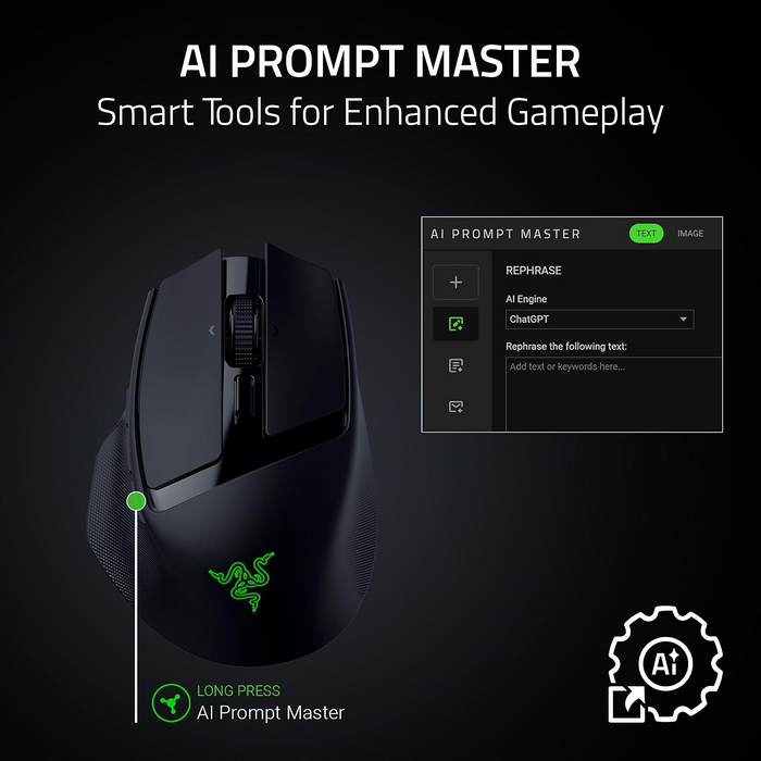 Razer Basilisk Mobile wireless Gaming Mouse - Black  for sale in Egypt from Games2Egypt