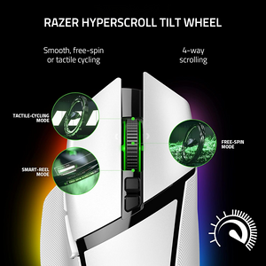 Razer Basilisk V3 Pro RGB wireless Gaming Mouse - White  for sale in Egypt from Games2Egypt