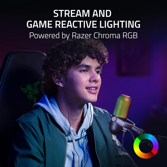 Razer Seiren V3 Chroma Microphone  - Black   for sale in Egypt from Games2Egypt