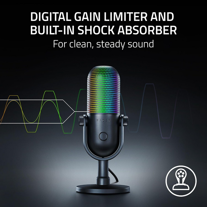Razer Seiren V3 Chroma Microphone  - Black   for sale in Egypt from Games2Egypt