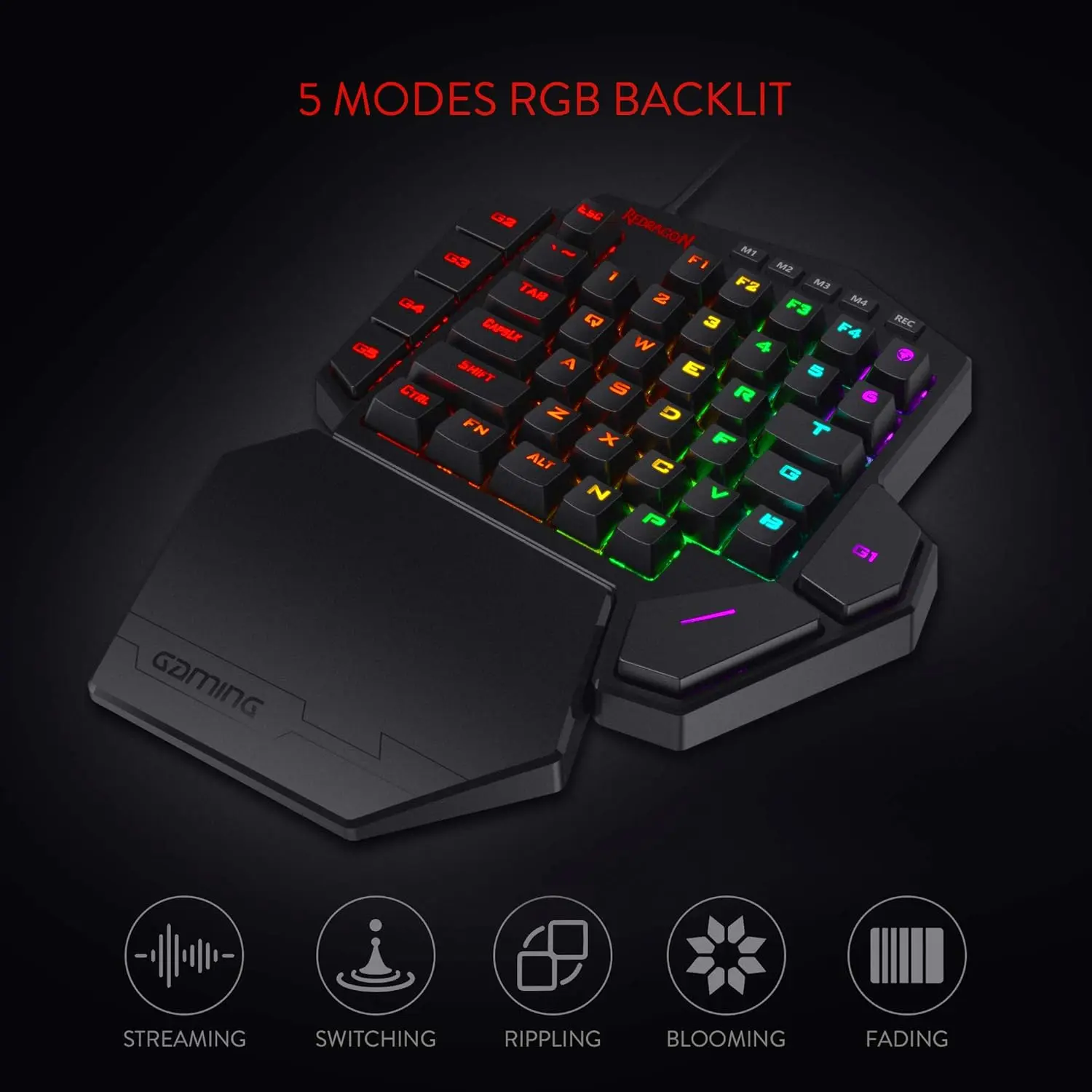 Redragon K585 DITI One-Handed  Mechanical Gaming Wired Keyboard  for sale in Egypt from Games2Egypt