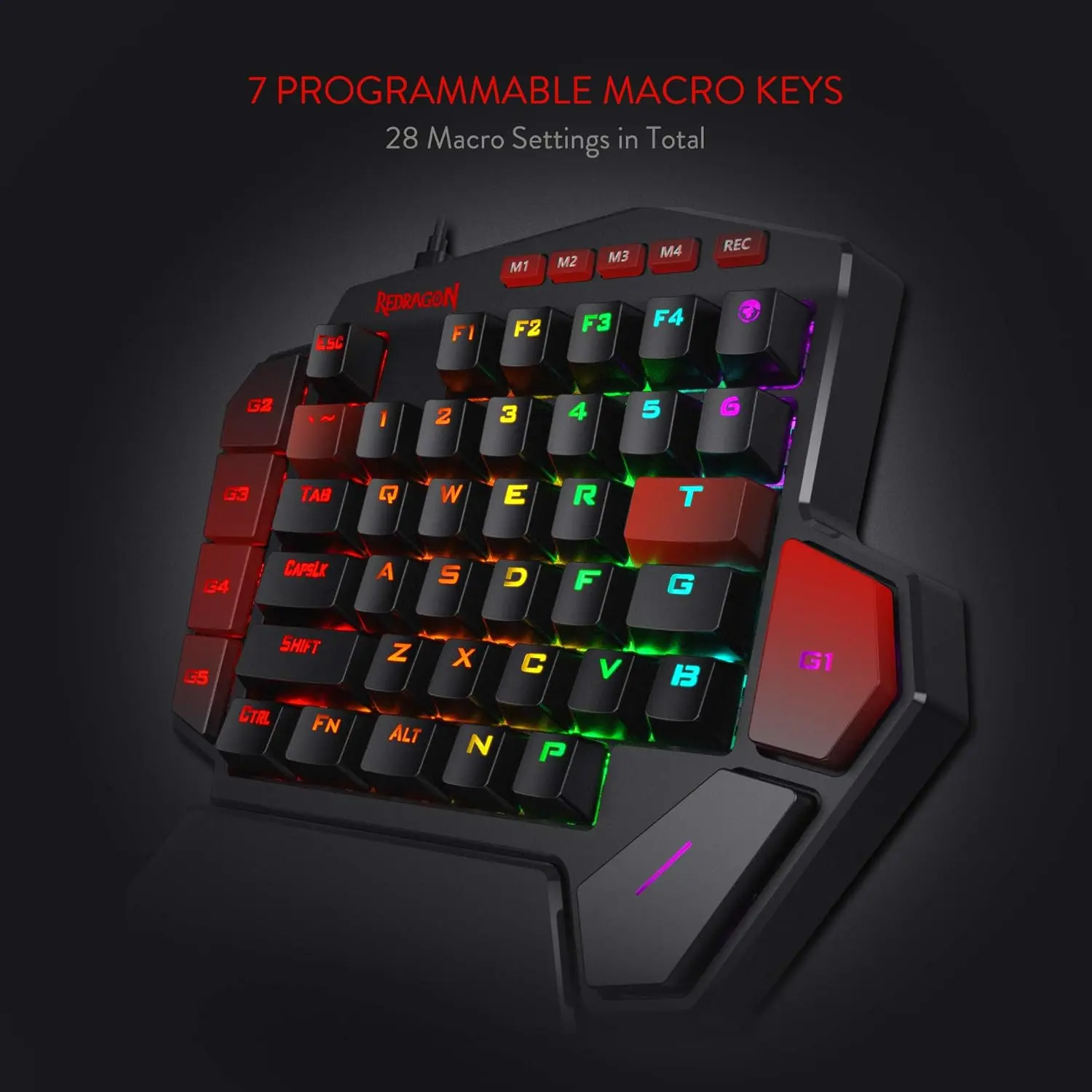 Redragon K585 DITI One-Handed  Mechanical Gaming Wired Keyboard  for sale in Egypt from Games2Egypt