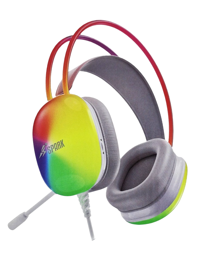 Spark H104 Wired RGB Comfortable Gaming Headset - White  – image 2