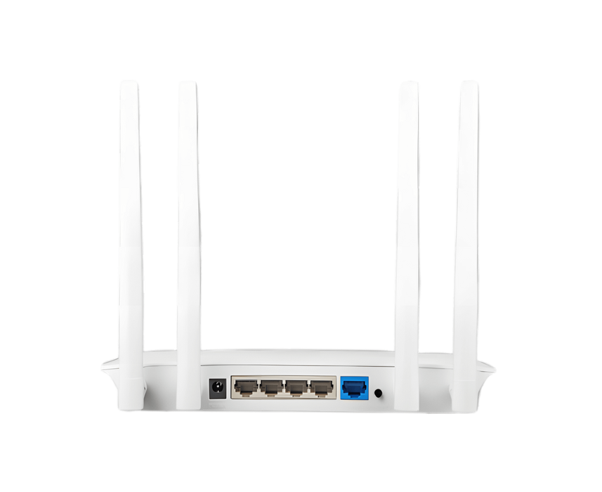 ايرلايف AC1205R راوتر لاسلكي ثنائي النطاق 4 منافذ  بسرعة 1200 ميجابت - أبيض  للبيع في مصر من خلال Games2Egypt