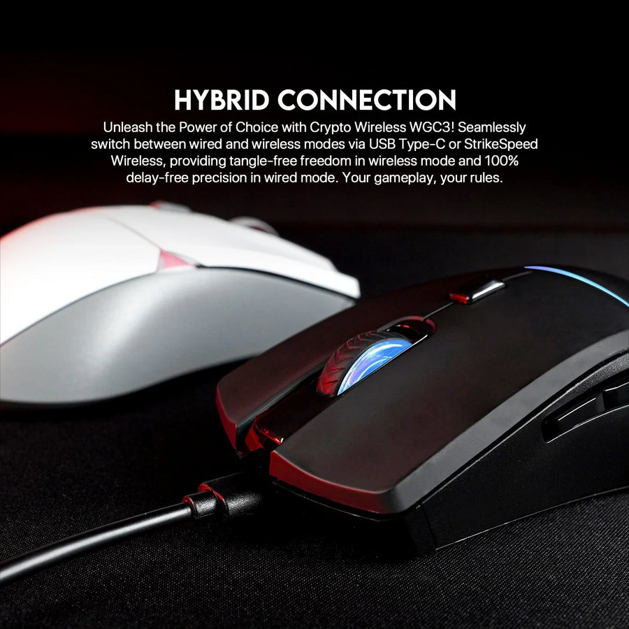 Fantech CRYPTO WGC3 Wireless Gaming Mouse - Black – image 3