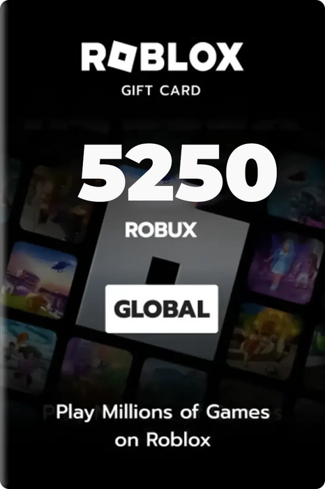 Roblox Card 5250 Robux Key Global  for sale in Egypt from Games2Egypt