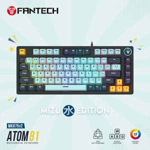 كيبورد جيمنج سلكية ميكانيكية ATOM81 MK875V2 من فانتيك سويتش ازرق  للبيع في مصر من خلال Games2Egypt