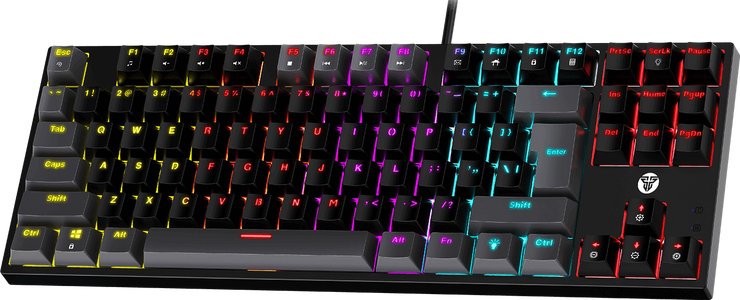 كيبورد جيمنج سلكية ميكانيكية ATOM87 MK876v2 من فانتيك أسود سويتش أزرق  للبيع في مصر من خلال Games2Egypt