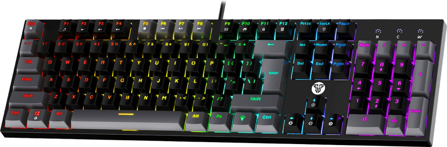Fantech ATOM104 MK886V2 Wired Mechanical Gaming Keyboard Black - Red Switch   for sale in Egypt from Games2Egypt