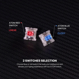 كيبورد جيمنج سلكية ميكانيكية ATOM104 MK886V2 من فانتيك جراي - سويتش أزرق  للبيع في مصر من خلال Games2Egypt