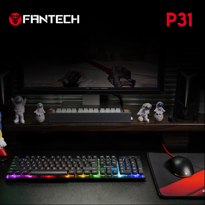 كومبو فانتيك P31 باندل هيرو 3*1 جيمنج ماوس+كيبورد+ بادة ماوس  للبيع في مصر من خلال Games2Egypt
