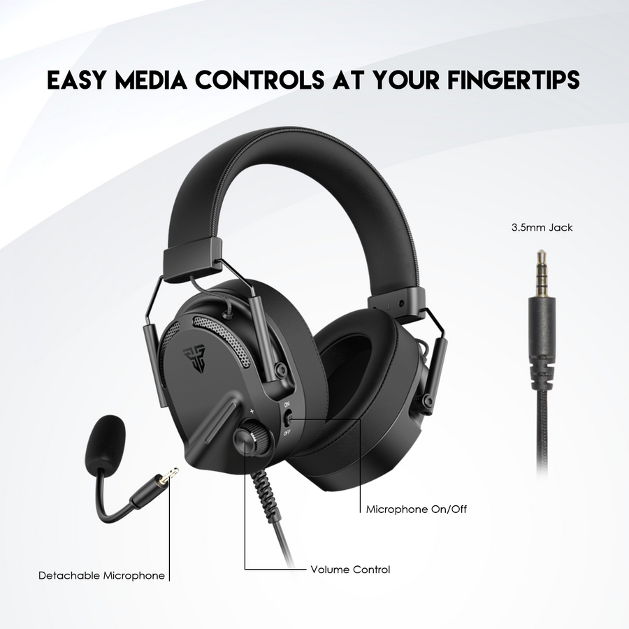 Fantech MH91 ALTO Wired Gaming Headset - Black – image 6