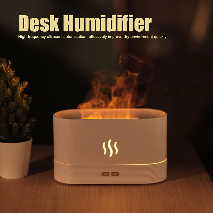 Humidifier and Diffuser ultrasonic dimmable Mini 180ml - White  for sale in Egypt from Games2Egypt
