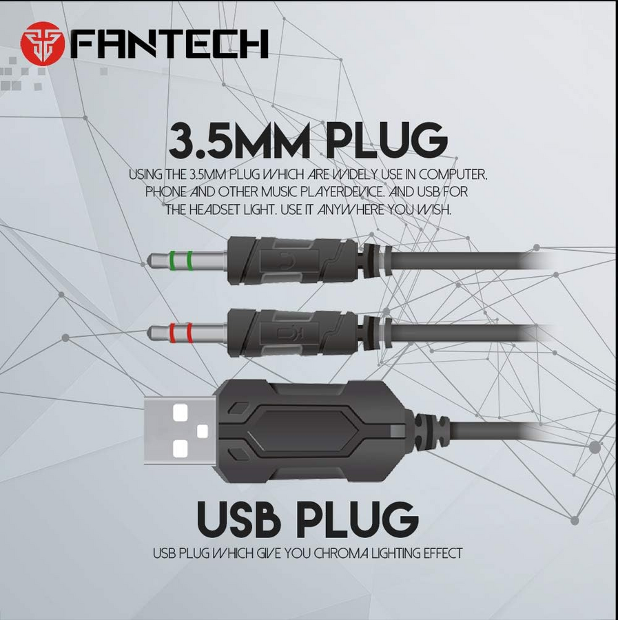 Fantech HG20 Chief II Space Edition Wired Gaming Headset - Black – image 5