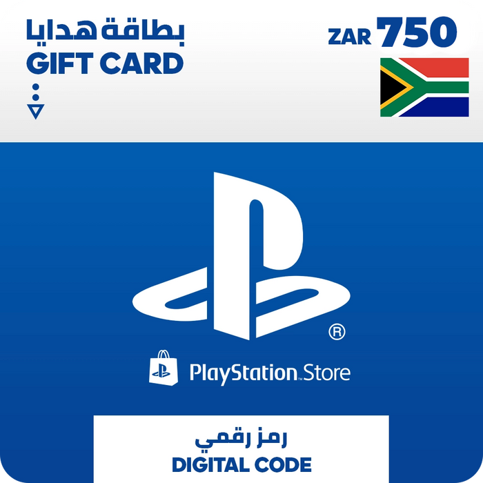 بطاقة شحن بلايستيشن ستور 750 راند (جنوب أفريقيا)  للبيع في مصر من خلال Games2Egypt